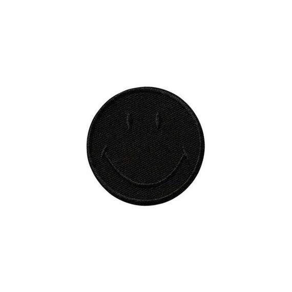 Mono-Quick Monoquick Aufbügelbild Smiley, schwarz