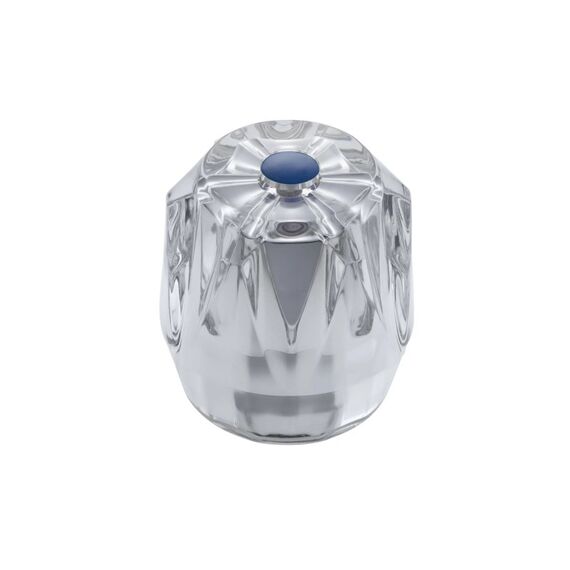 mateu Kristallgriff blau mit Rastbuchse transparent