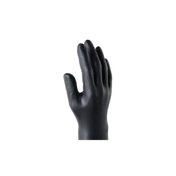 BoldMax Einweghandschuh Max Grip Nitril, L, Schwarz, 50 Stück