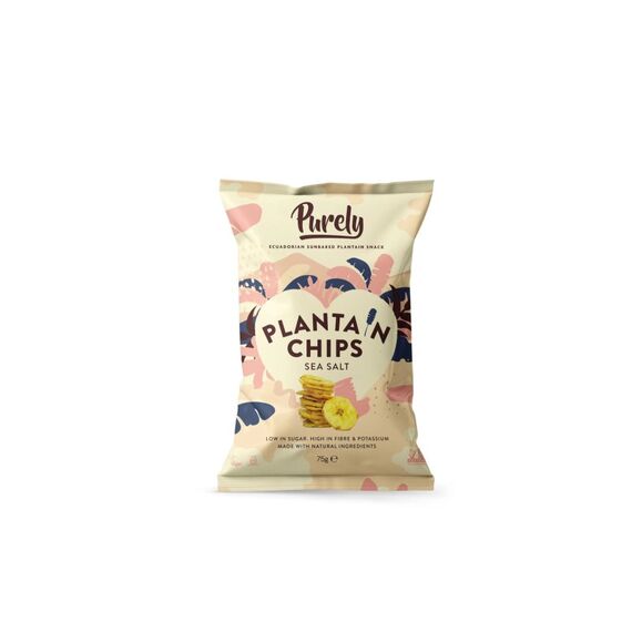 Purley Purely Kochbananenchips Sea Salt 75 g