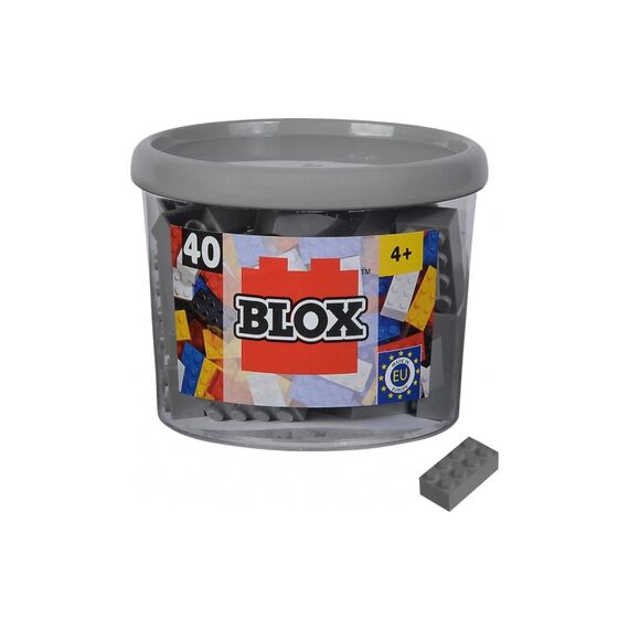 BLOX 40 graue 8er Steine in Dose