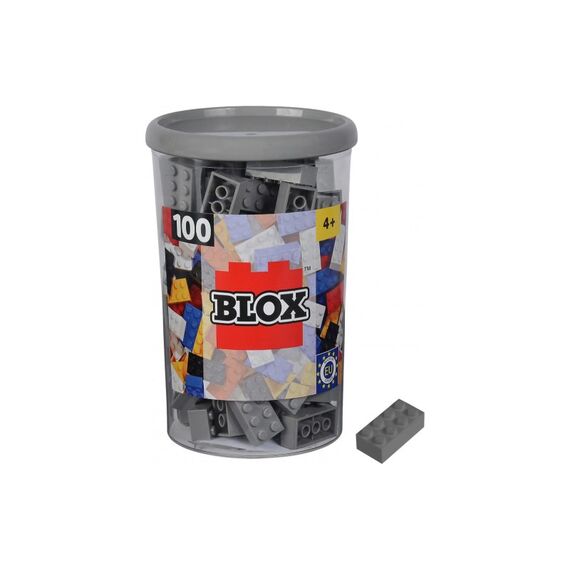BLOX 100 graue 8er Steine in Dose