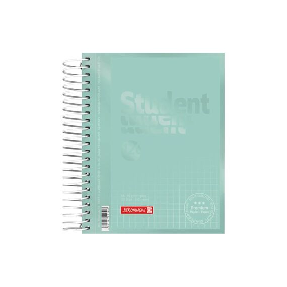 Brunnen Collegeblock A6, kariert, mint, 120 Blt