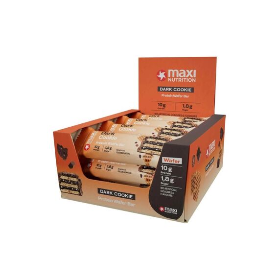 Maxi Nutrition Protein Waffel Riegel Dark Cookie, Box: 12x 39g