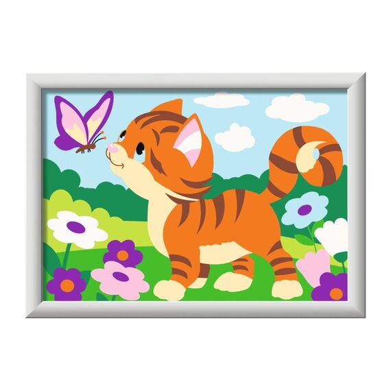 Ravensburger CreArt  Malen nach Zahlen Katze mit Schmetterling