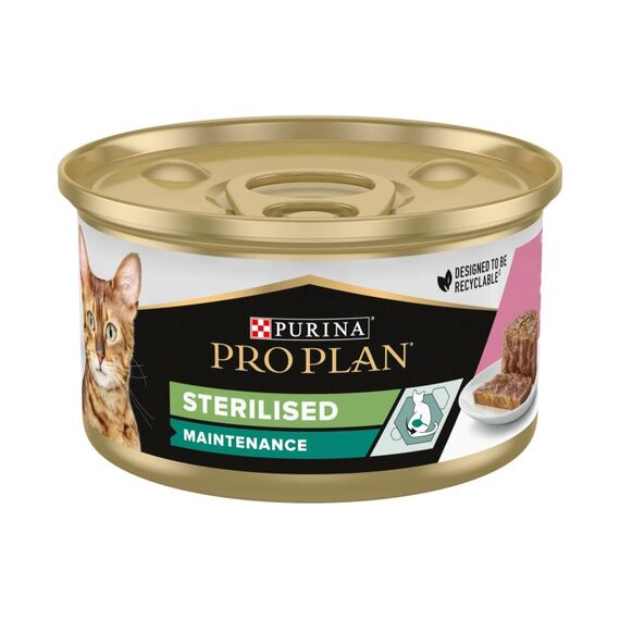 Purina Proplan Nassfutter Thunfisch & Lachs 24x85g Sterilised Maintenance