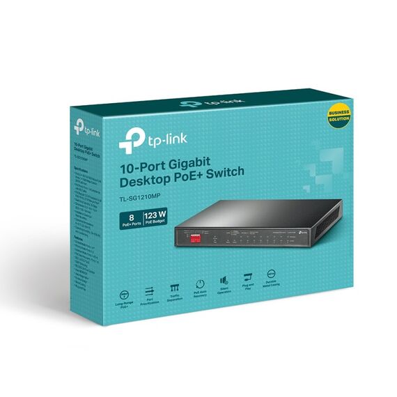 TP-Link 10-Port Gigabit Desktop Switch mit 8-Port PoE+, 2 image