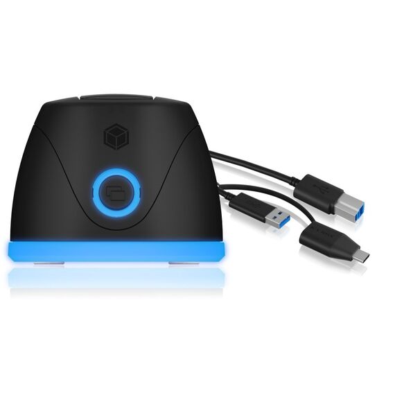 ICY BOX IB-1124L-C3, 1 bay SATA III SSD/HDD DockingStation, USB 3.2 Gen 1 Type-C®/Type-A, black, 5 image