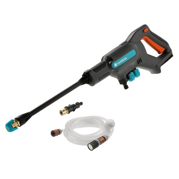 Gardena AquaClean 24/18V P4A Hochdruckreiniger Kompakt Akku 250 l/h Schwarz, Blau, Orange, 4 image