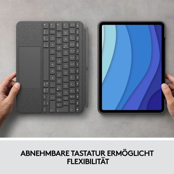 Logitech Combo Touch for iPad Pro 11-inch (1st, 2nd, and 3rd generation), 8 image