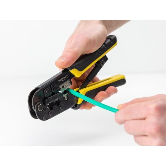 DeLOCK Universelle Crimpzange mit Abisolierer für 8P (RJ45) oder 6P (RJ12/11) Stecker, 4 image
