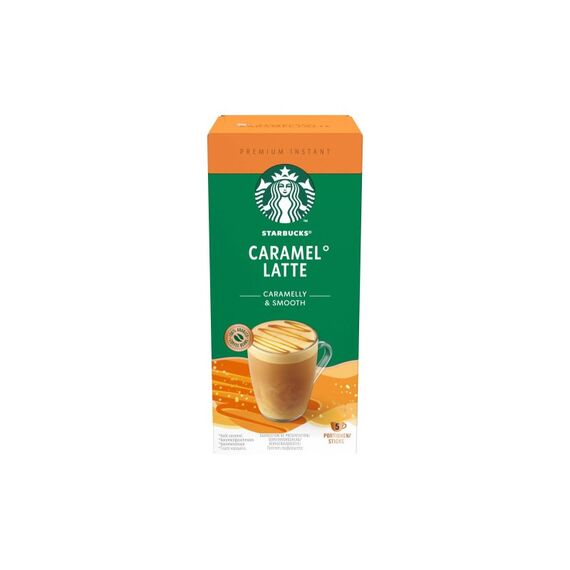 Starbucks Caramel Latte löslicher Kaffee Box 5 x 21.5 g Sticks