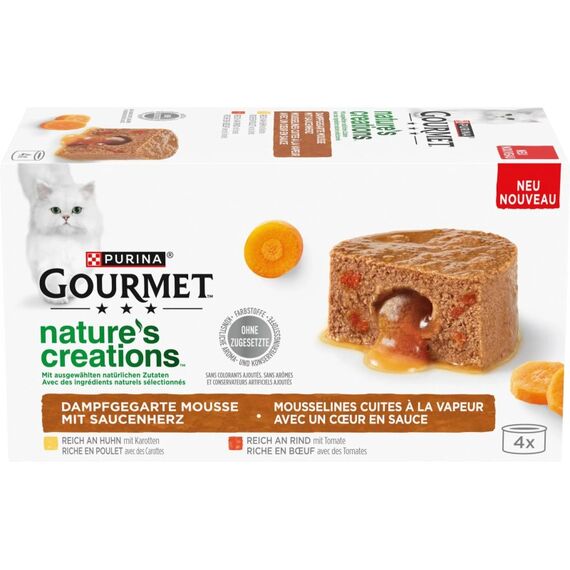 Purina Gourmet Natures Creation Schmelzender Kern Huhn, 4x85g