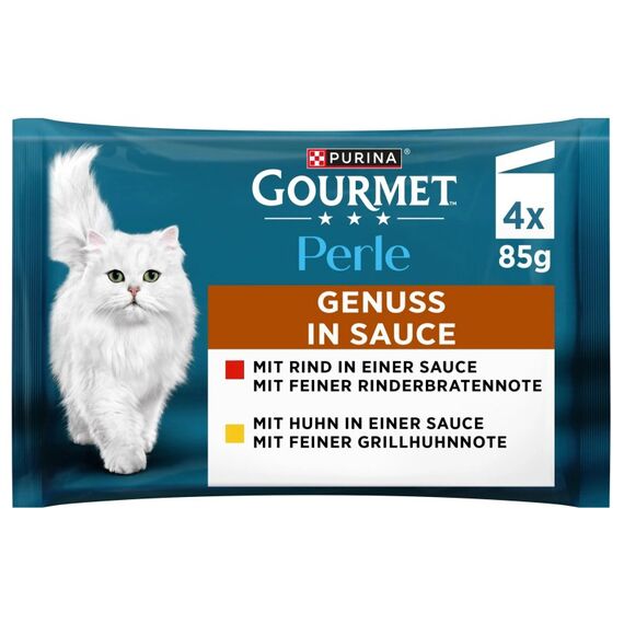 Purina Gourmet Perle Genuss in Sauce 4x85g 340 g