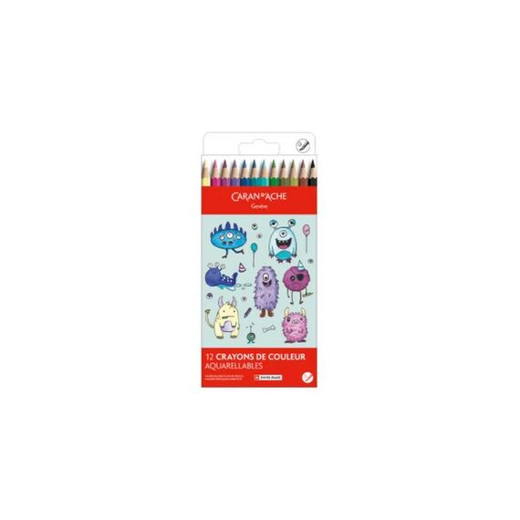 Caran d-Ache Caran d'Ache Kawaii Farbstift Monsters Kartonschachtel mit 12 Farben