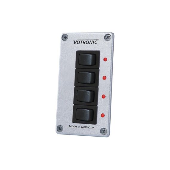 Votronic 1288 Schalter-Panel 4 S 12, 24 8A EIN, Aus mit LED Control