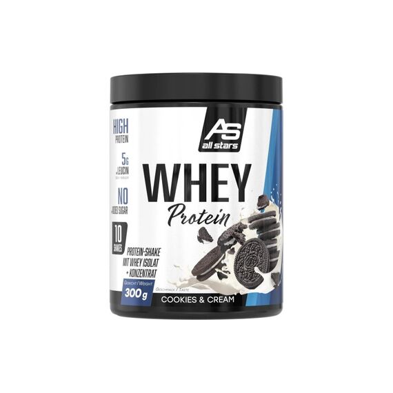 ALL STARS Fitness Products All Stars Whey Protein 100% Cookies & Cream, 300 g