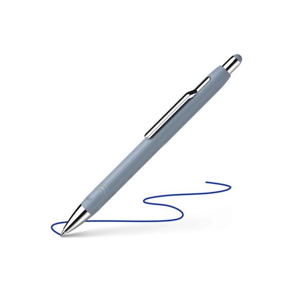 Schneider AG Schneider Kugelschreiber Epsilon steinblau, gummierte Streifen