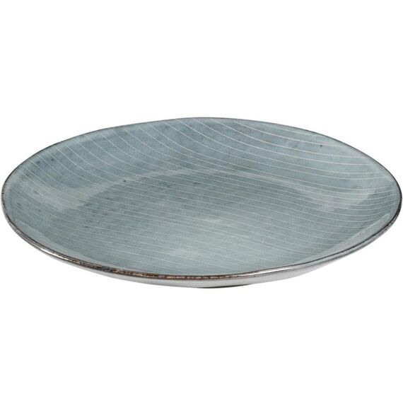 BC Nordic Sea Dessert Teller 4 Stk. Soft Blue, Steingut reaktiver Glasur