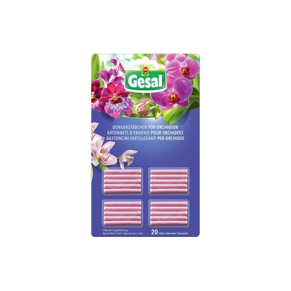 Gesal Düngerstäbchen für Orchideen 20 Stück Dünger
