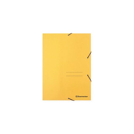 Soennecken Gummibandmappe A4, Gelb, 3 Klappen