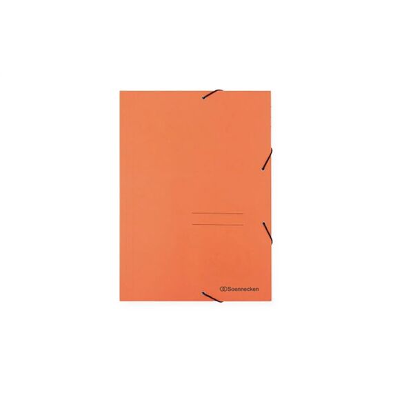 Soennecken Gummibandmappe A4, Orange, 3 Klappen