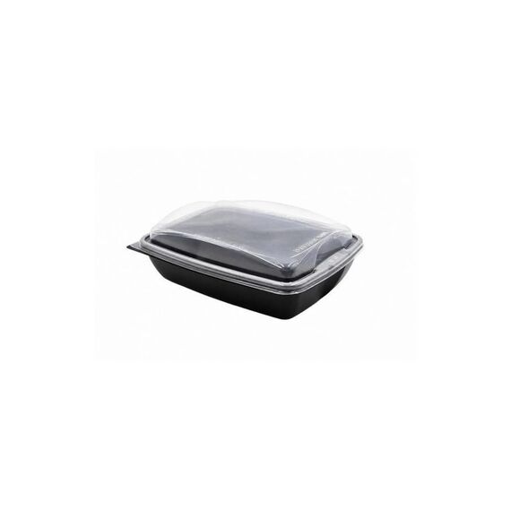 Papstar Verpackungsschale PP  mit Deckel 750ml 30 Stück, 195x145x65mm