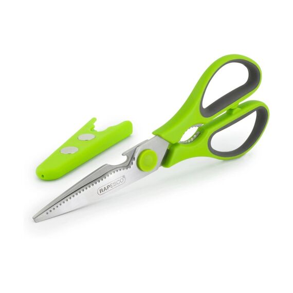 Rapesco Mehrzweck 21cm Küchenschere Edelstahl grün