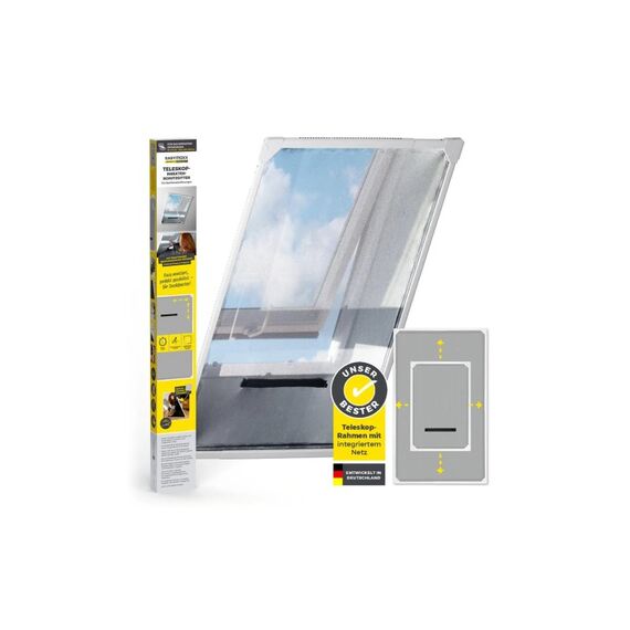 EASYmaxx Moskitonetz Dachfenster Magic Fit Moskitonetz, 160x100cm, weiss