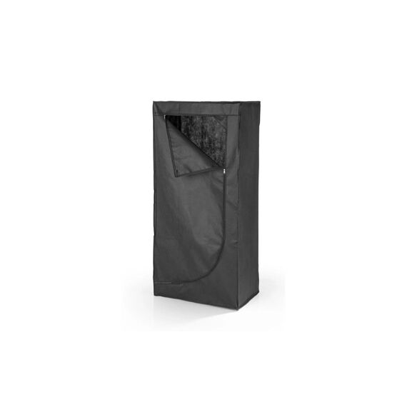 EASYmaxx Stoffschrank mit Reissverschluss 70x46x148cm schwarz
