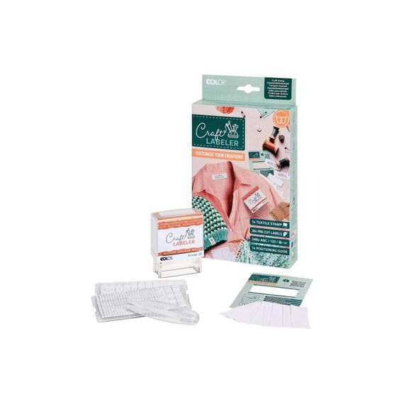 Colop Craft Printer 20 Set 20 Textillabels und Pinzette