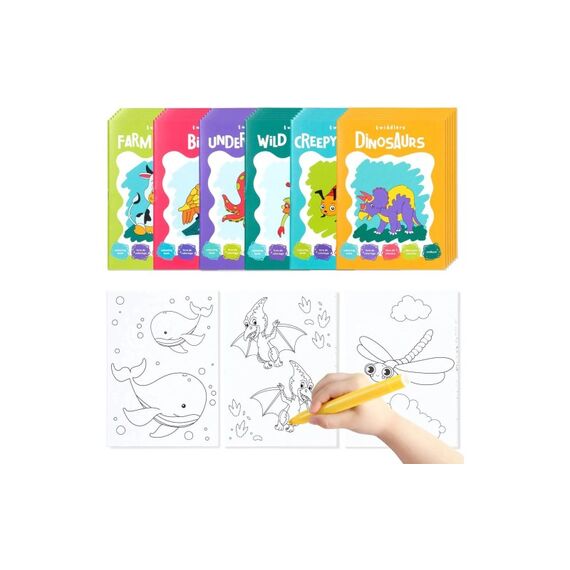 Twiddlers Malbuch Mini 24 Stück Tierwelt