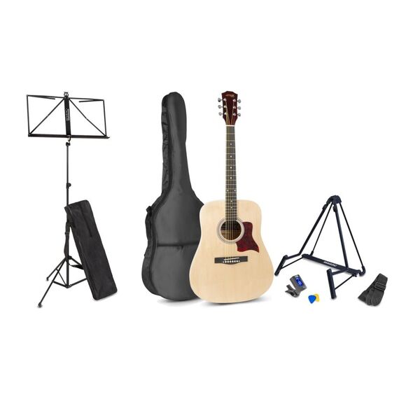 MAX SoloJam Kit Westerngitarrenset, natur