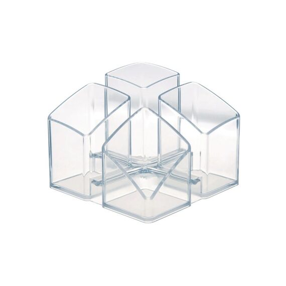 HAN, Stiftehalter SCALA Transparent 4 Fächer, transparent-glaskalr