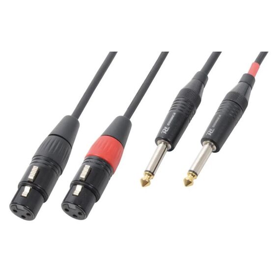 PD-Connex PD Connex CX62-1 Audiokabel 2x XLRf - 2x 6.3 Klinke, 1.5m