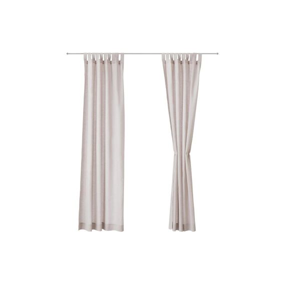 URBANARA Vorhang 2er-Set Tolosa Natur 140x320cm