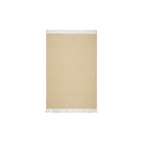 URBANARA Teppich Barota 170x240cm Recycelter Outdoor Teppich Sandgelb
