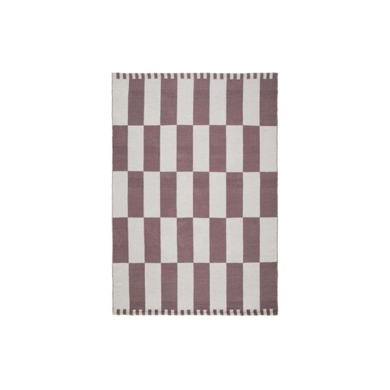 URBANARA Teppich Iniola  170x240cm Dunkles Taupe/Weiss