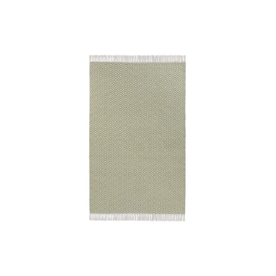 URBANARA Teppich Barota 170x240cm Recycelter Outdoor Teppich Grüngrau
