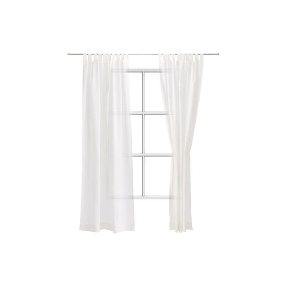 URBANARA Vorhang 2er-Set Tolosa Naturweiss 140x320cm