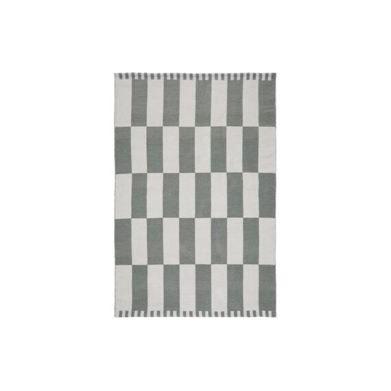 URBANARA Teppich Iniola  90x130cm Grüngrau & Weiss