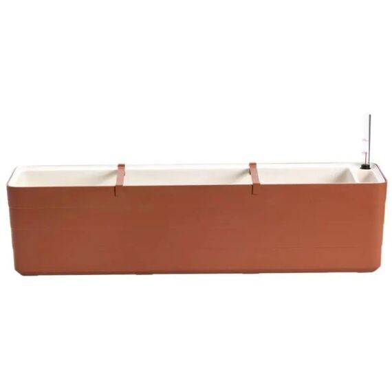Plastia Bewässerungskasten Berberis 80 cm terrakotta/elfenbein
