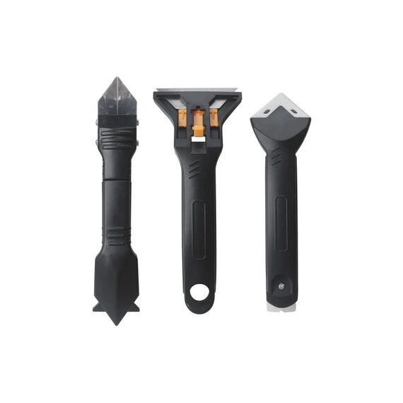 EASYmaxx Silikonentferner Set 8-Teilig Schwarz Weiss