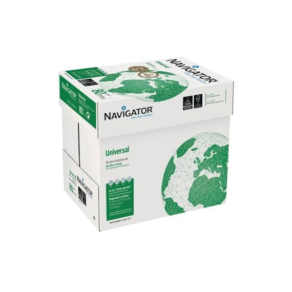 Fischer Papier Kopierpapier Druckerpapier Navigator A4 80 g/m² , 2500 Stück