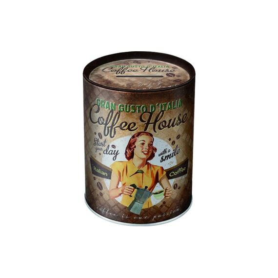 Nostalgic Art Spardose Coffee Metall, 10 x 13 cm (DxH)