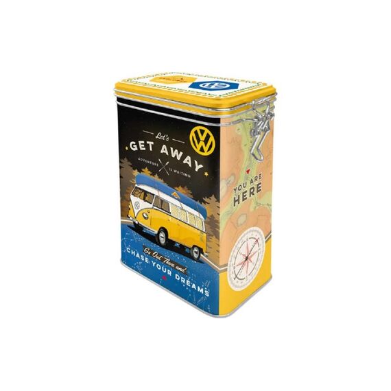 Nostalgic Art Vorratsdose VW Bulli Verschluss, Metall, 11x18x8 cm