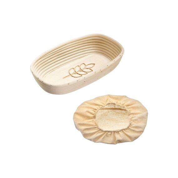 Westmark Set Gärkorb oval mit Bezug mit Ähre 34 x 20.5 x 8cm