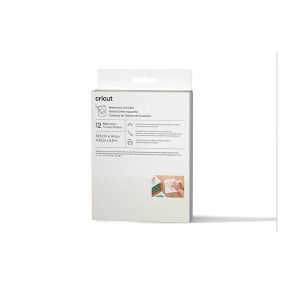 Cricut Kartenset für Wasserfarben R20 12 Stück, inkl. Couvert