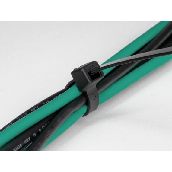 DeLOCK Kabelbinder hitzebeständig L 150 x B 3,6 mm schwarz 100 Stück, 2 image
