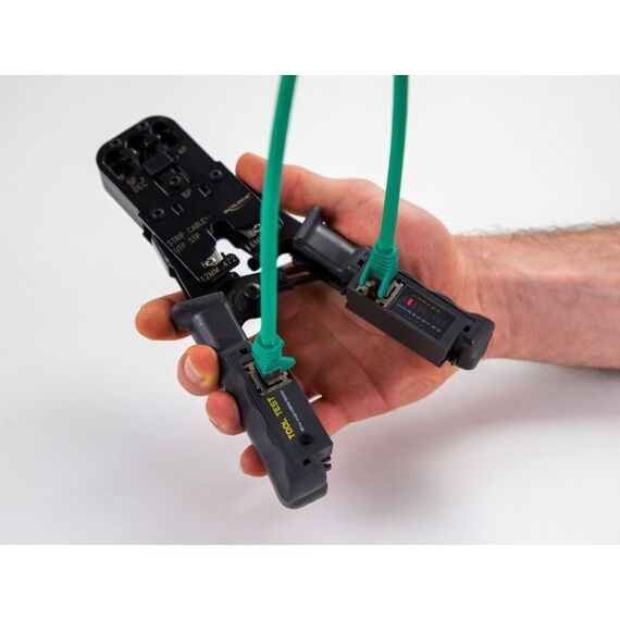 DeLOCK Crimpzange mit Abisolierer und Netzwerktester für 8P (RJ45), 6P (RJ12/11), 6P DEC oder 4P (RJ10) Stecker, 5 image